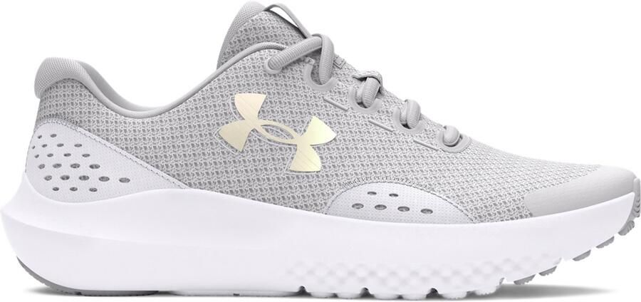 Under Armour UA GGS Surge 4-GRY Meisjes Sportschoenen Halo Grijs Wit Iridescent