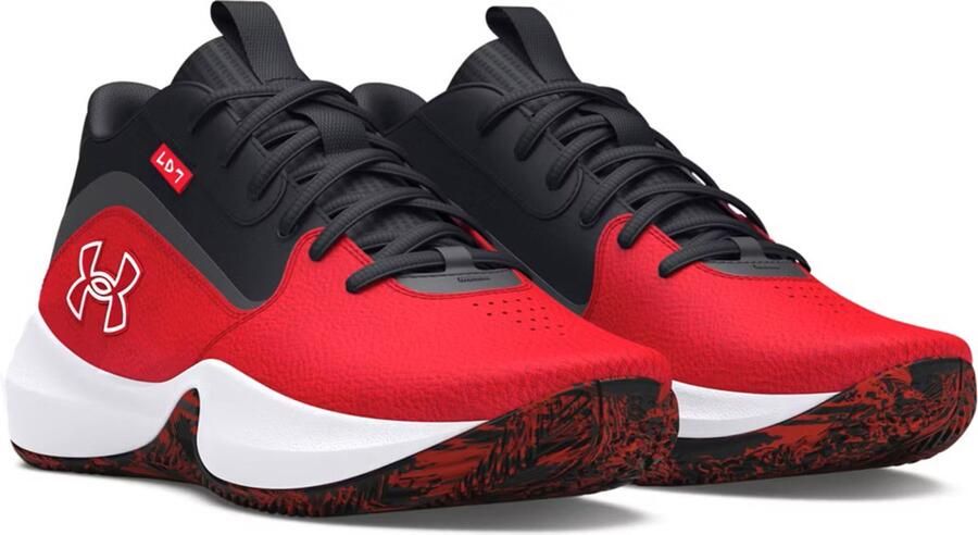 Under Armour UA Lockdown 7 basketbalschoenen unisex 3028512 600 rot - Foto 1