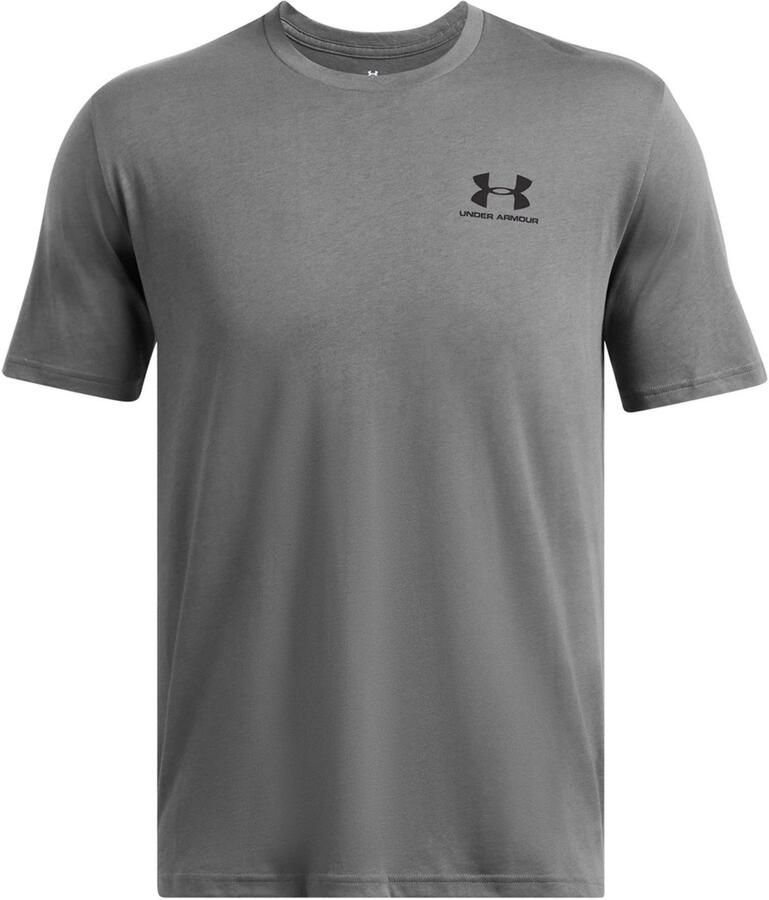 Under Armour UA M SPORTSTYLE LC SS Heren Sportshirt Grijs Zwart