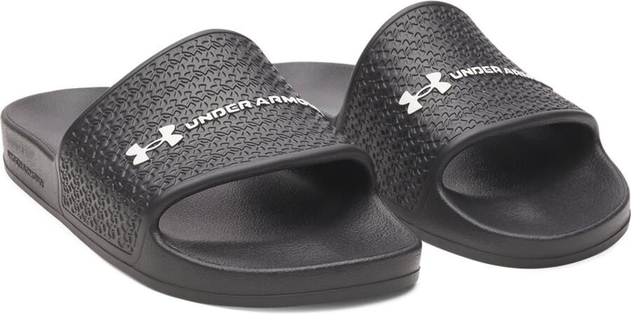 Under Armour UA W ARMR SLIDE LITE-BLK Dames Slippers Zwart Wit
