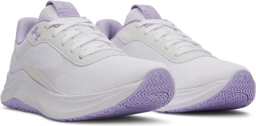 Under Armour UA W Aurora 3-WHT Dames Sportschoenen Wit Paars Crest