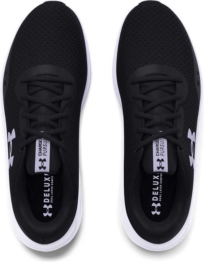 Under Armour Charged Pursuit 3 Hardloopschoenen Black White Dames - Foto 2