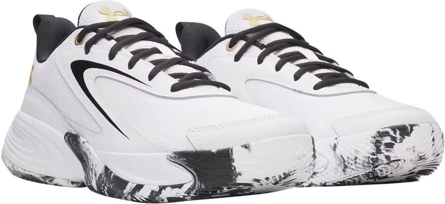 Under Armour Unisex Lockdown 8 Basketbalschoenen Sneaker 6009400 100 wit