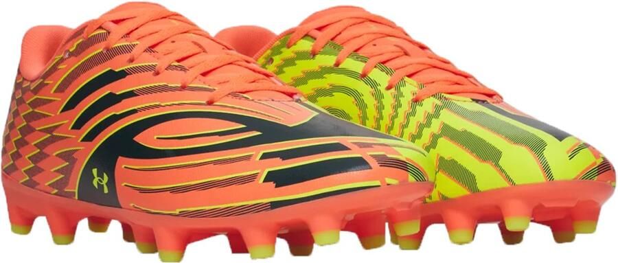 Under Armour Unisex Shadow Club 4 FG Voetbalschoenen 6006232 Electric Tangerine