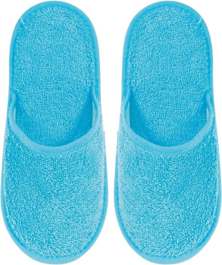 Uni pure royal Badslippers Badstof Uni Pure met Zool Aqua 1 Paar
