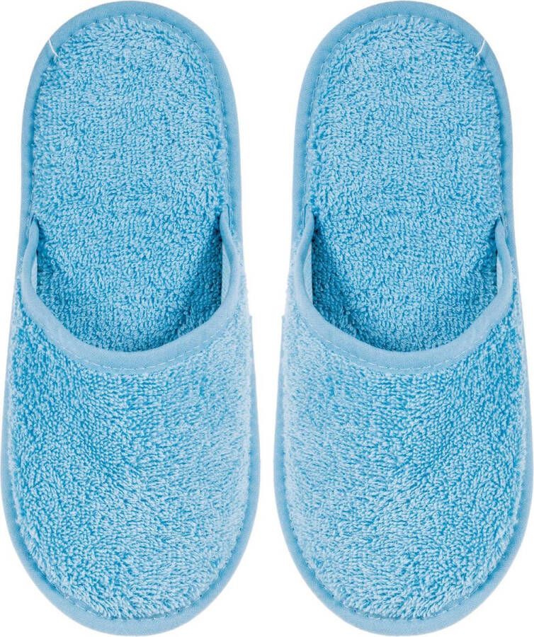 Uni pure royal Badslippers Badstof Uni Pure met Zool Licht Blauw 1 Paar