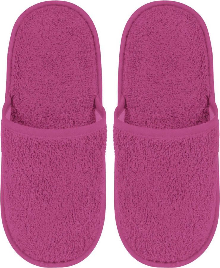 Uni pure royal Badslippers Badstof Uni Pure met Zool Pruim Ciruela 1 Paar