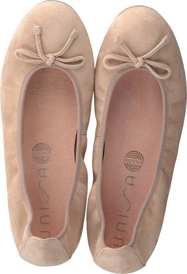 UNISA Ballerina Dames Acor Maat: 40 Materiaal: Suède Kleur: Beige - Foto 2