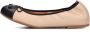 Unisa Auto Ballerina's Ballarina Schoenen Instappers Dames Beige - Thumbnail 2