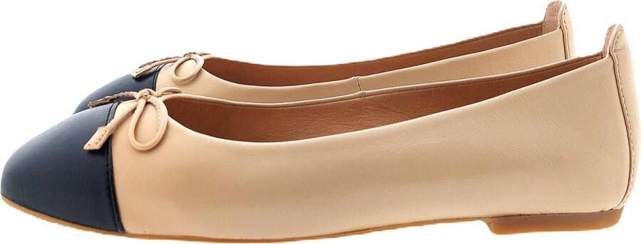 Unisa Belle Zwart-Beige Ballerinas