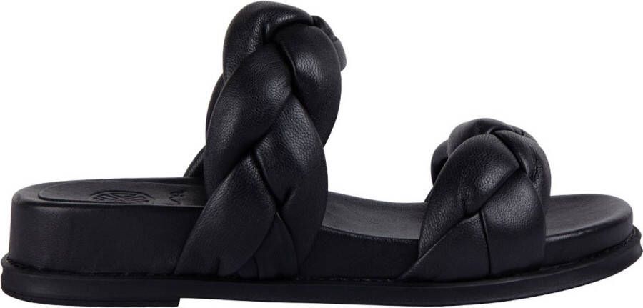 Unisa Cloc Braided Leather Slippers
