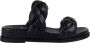 Unisa Cloc Braided Leather Slippers - Thumbnail 1