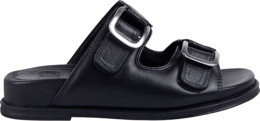 Unisa Cutler Double Buckle Slippers Zwart Dames