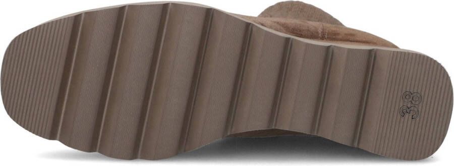 UNISA Enkellaarsjes Dames Leysa Maat: 39 Materiaal: Suède Kleur: Taupe - Foto 3