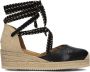 Unisa Chaplin Espadrilles Zomer Schoenen Dames Zwart - Thumbnail 2