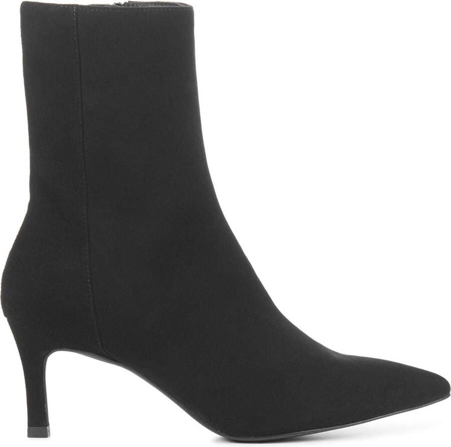 Unisa Enkellaarsjes Dames Laarzen Damesschoenen Suède Loman Zwart