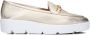 UNISA Loafers Dames Famo Maat: 37 Materiaal: Leer Kleur: Goudkleurig - Thumbnail 2