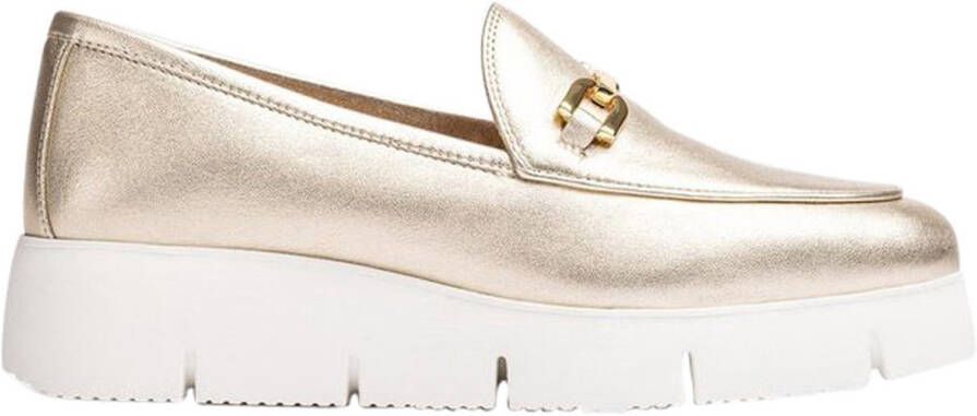 Unisa Famo Loafers Dames Instappers Goudkleurig