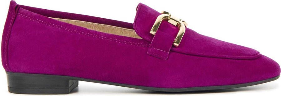 Unisa Instappers Dames Instapschoenen Damesschoenen Suède Baxter sue Fuchsia