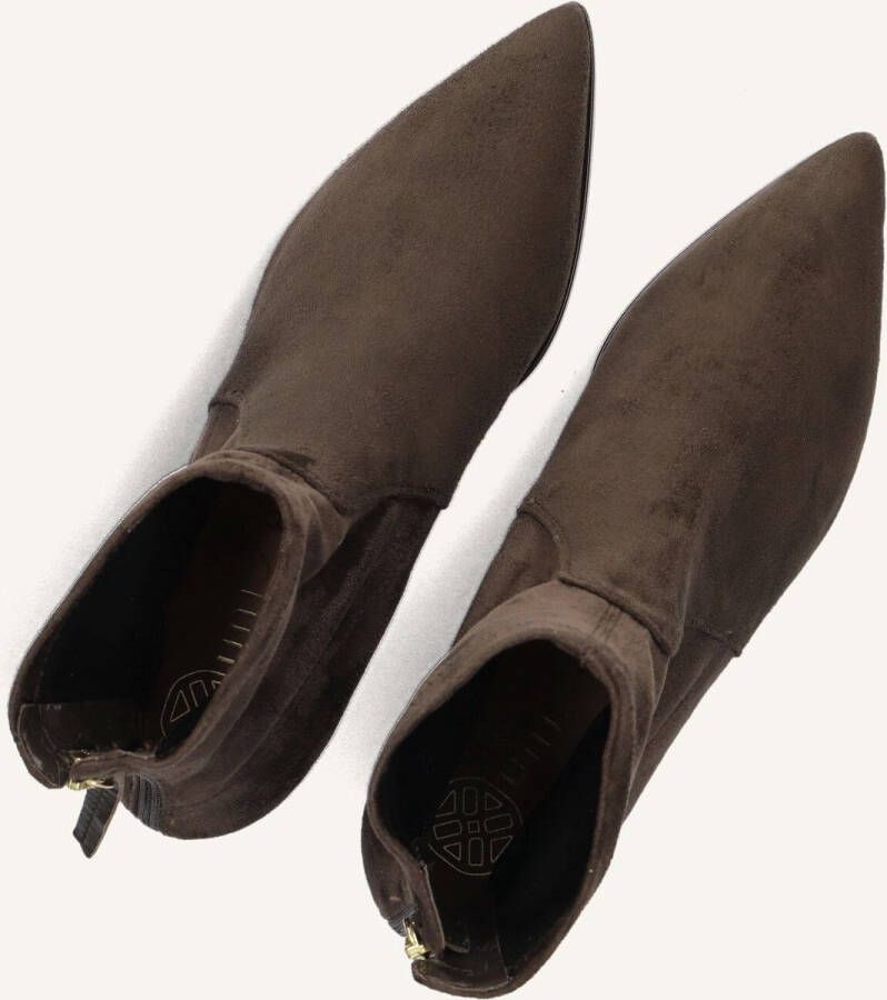 UNISA Enkellaarsjes Dames Jake Maat: 36 Materiaal: Suèdelook Kleur: Bruin - Foto 2