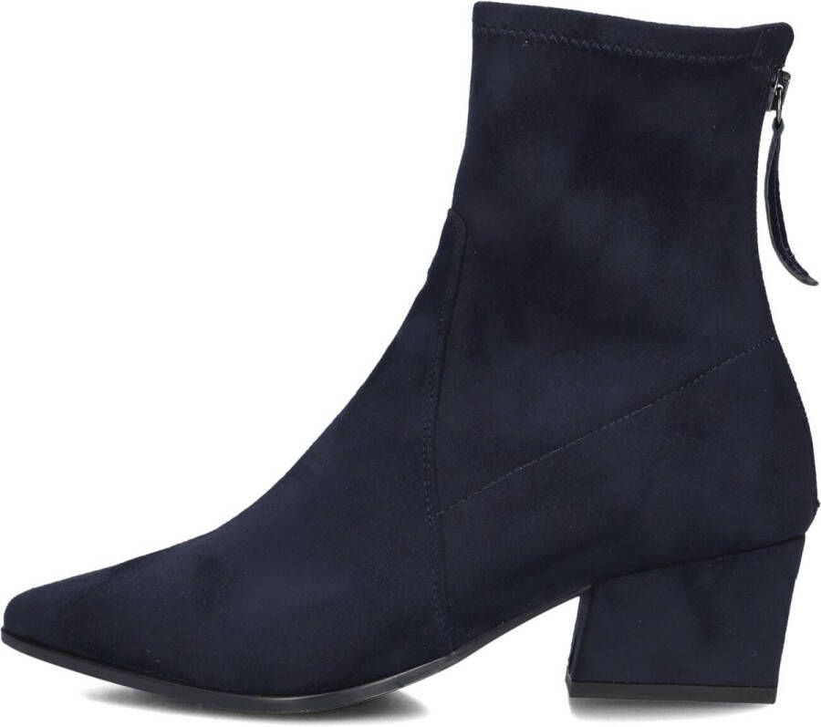 Unisa Jake Enkellaarsjes Enkelboots met rits Dames Donkerblauw