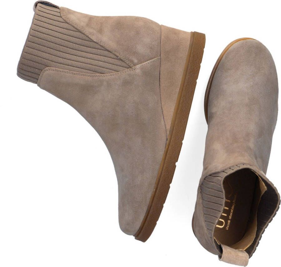 UNISA Enkellaarsjes Dames Jualo Maat: 42 Materiaal: Suède Kleur: Taupe