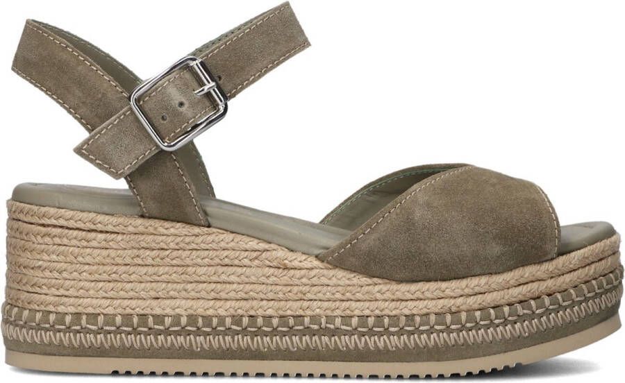 Unisa Kalton Sandalen Met Sleehak Dames Groen