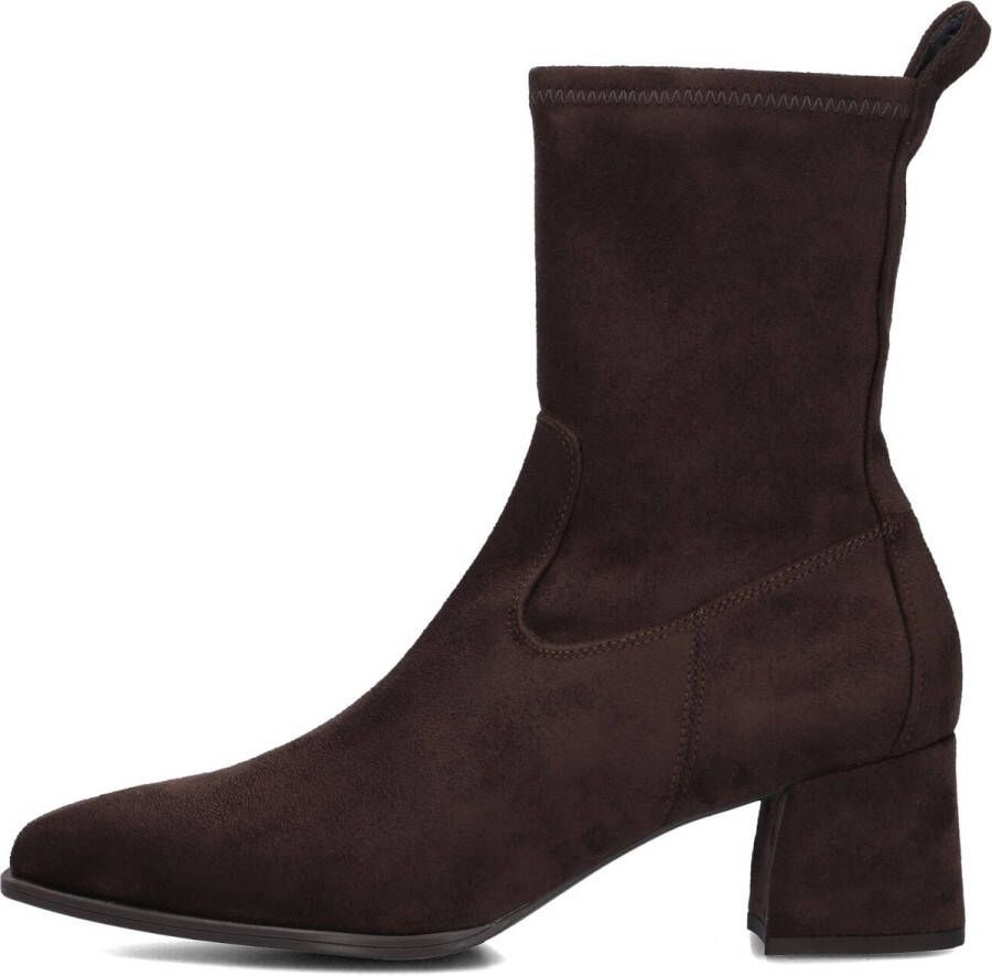 Unisa Langley Enkellaarsjes Enkelboots met rits Dames Bruin
