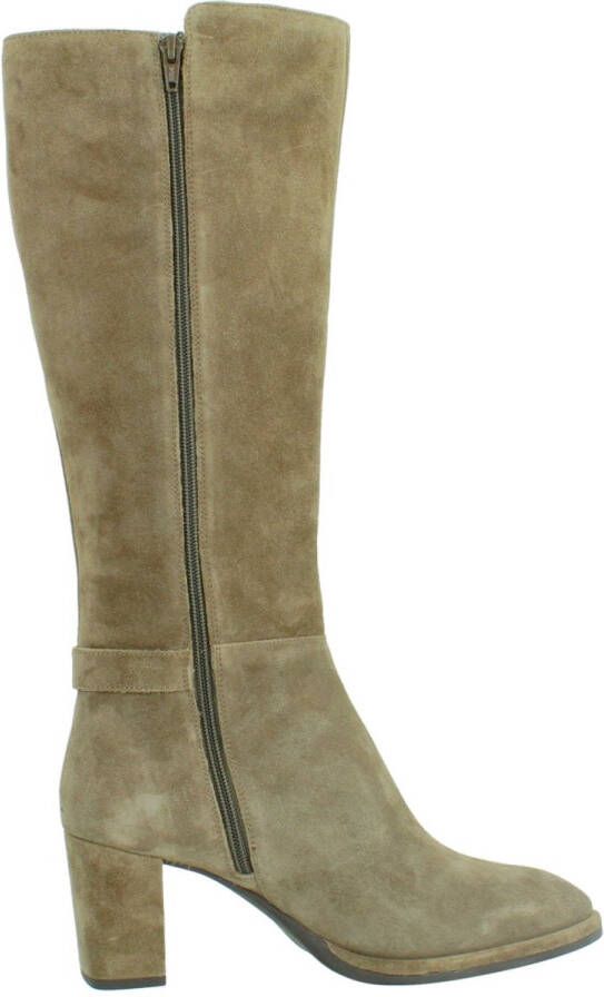 UNISA Hoge Laarzen Dames Lebrun Maat: 38 Materiaal: Suède Kleur: Taupe - Foto 2