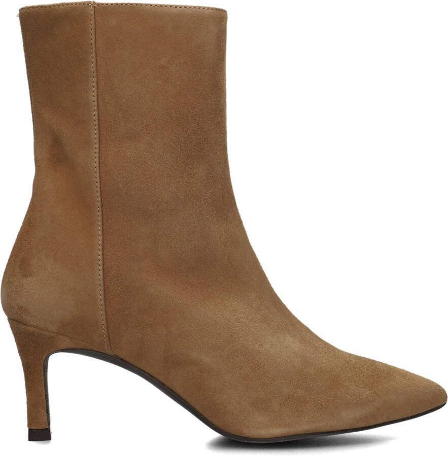 Unisa Loman Enkellaarsjes Enkelboots met rits Dames Camel