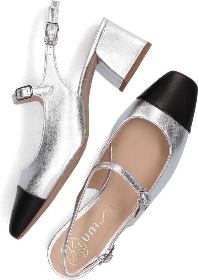 UNISA Slingbacks Dames Lumis Maat: 40 Materiaal: Leer Kleur: Zilver - Foto 2