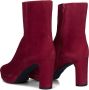 Unisa Meque Enkellaarsjes Enkelboots met rits Dames Rood - Thumbnail 2