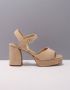 Bruin Tinten Odran Sandalen Dames Beige - Thumbnail 3