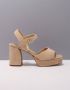 Unisa High Heel Sandals Beige Dames - Thumbnail 2