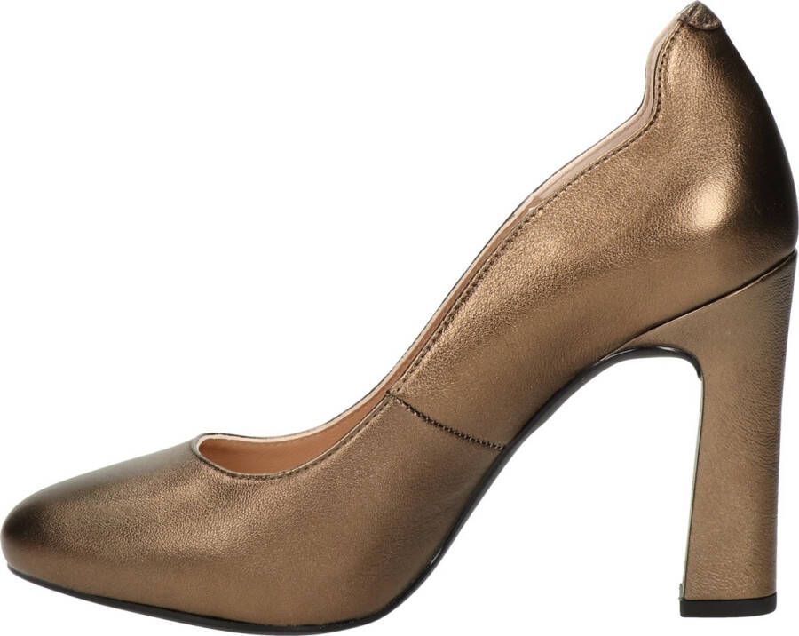 Unisa Pascual pump van leer met metallic finish