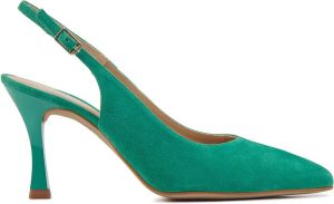 Unisa Sandalen Dames Damesschoenen Suède Blokhak hoogte 8 cm Teodor Groen