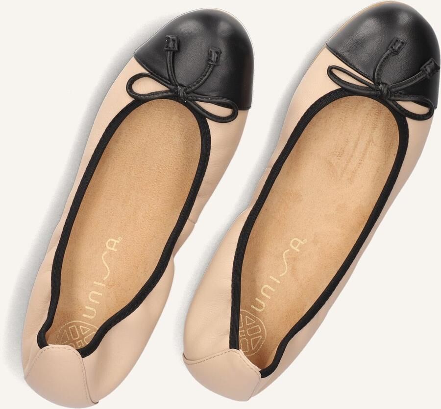 Unisa Auto Ballerina's Ballarina Schoenen Instappers Dames Beige - Foto 2