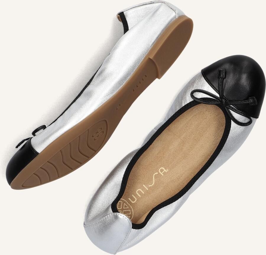 UNISA Ballerina Dames Auto Maat: 40 Materiaal: Leer Kleur: Zilver - Foto 2