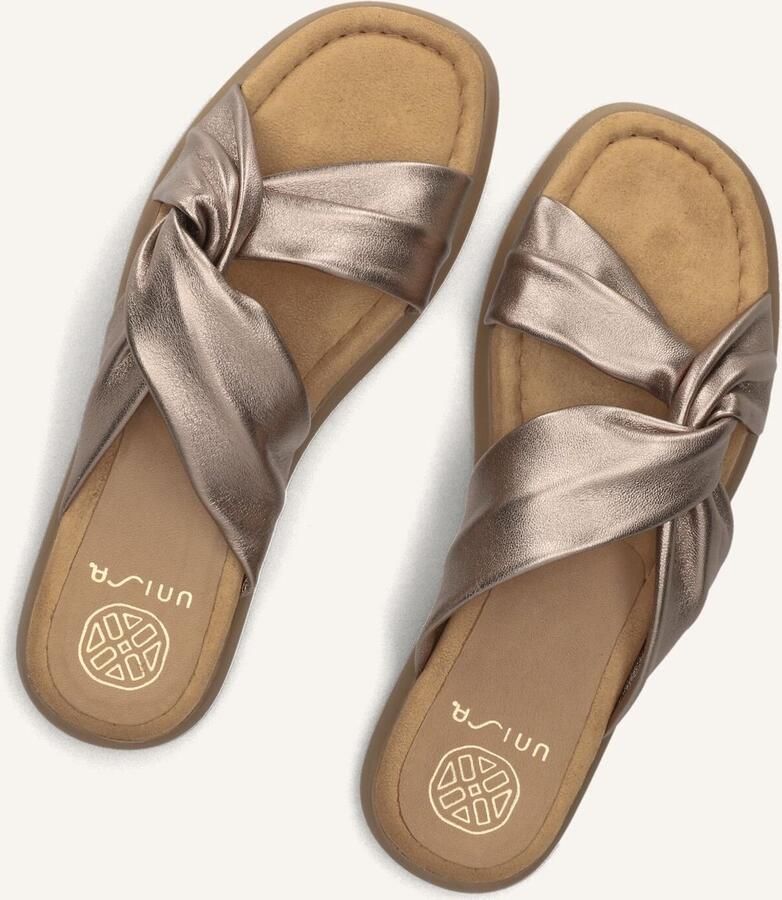 UNISA Teenslippers Dames Camby Maat: 42 Materiaal: Leatherlook Kleur: Bronskleurig - Foto 5