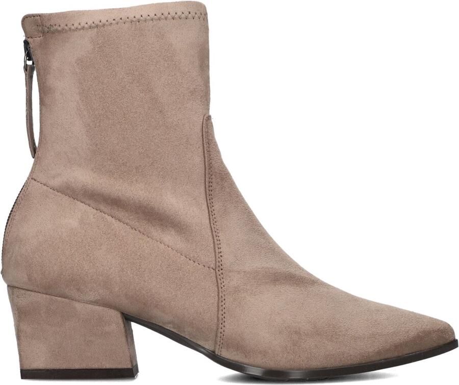 Unisa Jake Enkellaarsjes Enkelboots met rits Dames Taupe