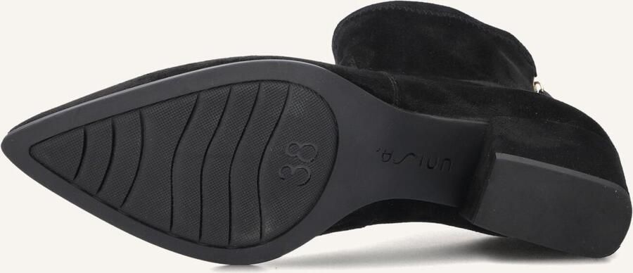 UNISA Enkellaarsjes Dames Jake Maat: 38 Materiaal: Suèdelook Kleur: Zwart - Foto 2