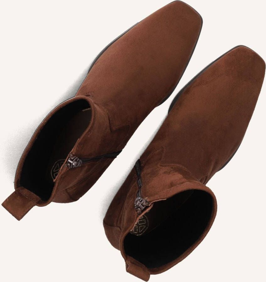 Unisa Langley Enkellaarsjes Enkelboots met rits Dames Bruin