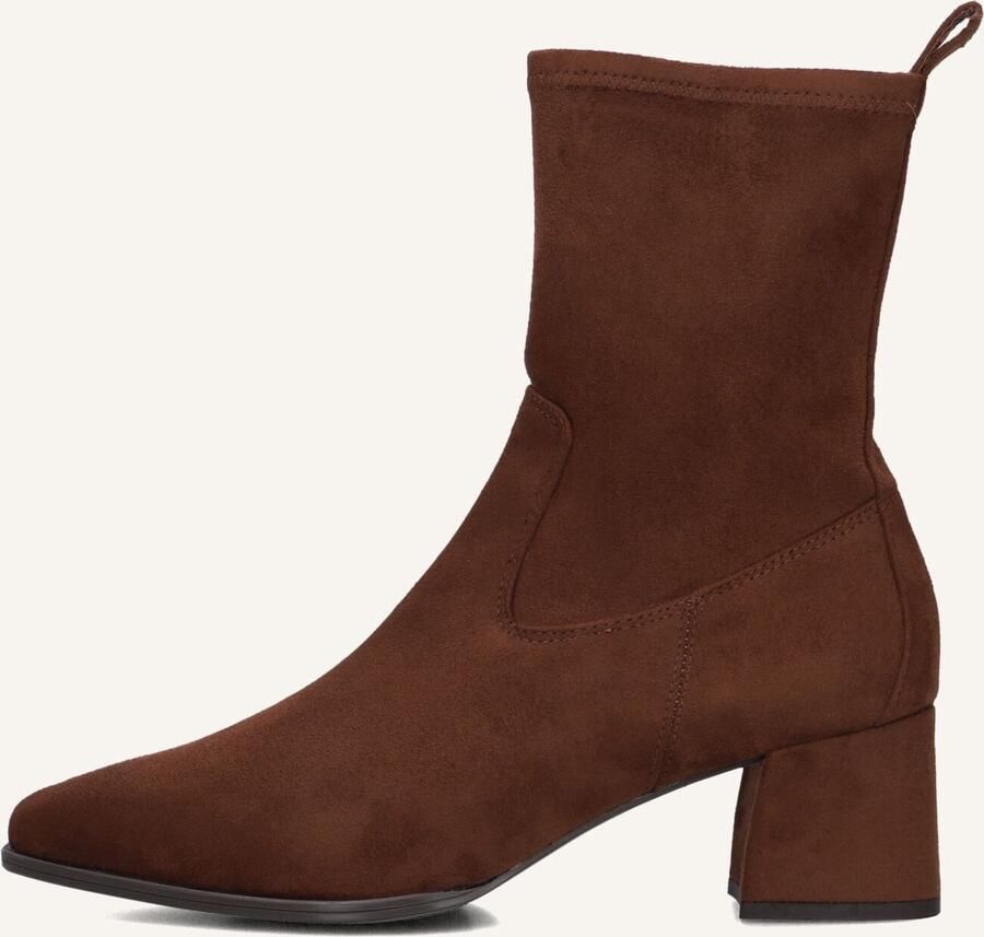 Unisa Langley Enkellaarsjes Enkelboots met rits Dames Bruin - Foto 3