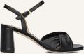 UNISA Sandalen met Hak Dames Medway Leer Zwart - Zwart