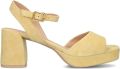 UNISA Sandalen met Hak Dames Ney Suède Butter yellow - Geel