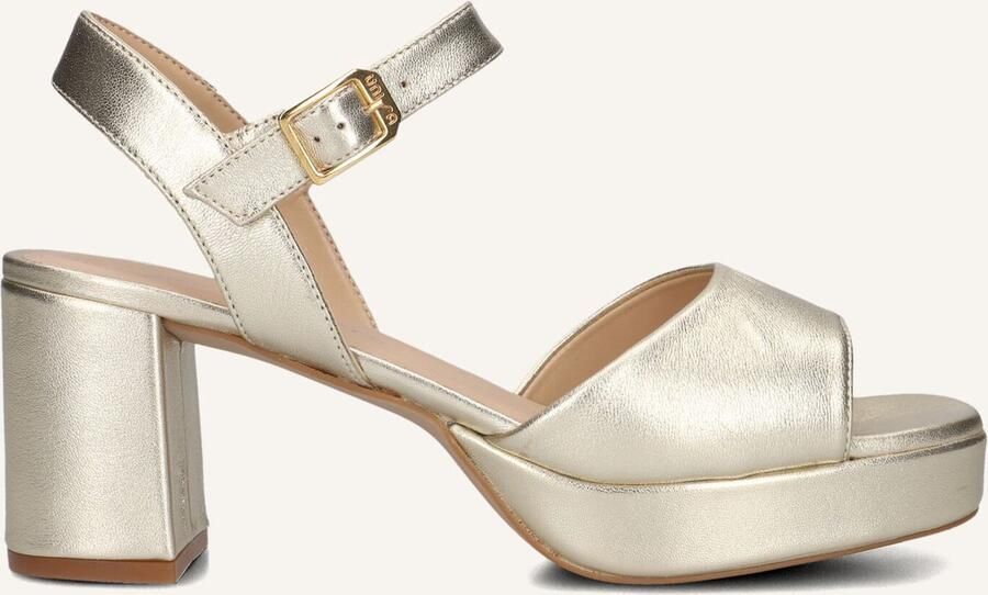 UNISA Sandalen met Hak Dames Ney Maat: 41 Materiaal: Leer Kleur: Goud - Foto 2