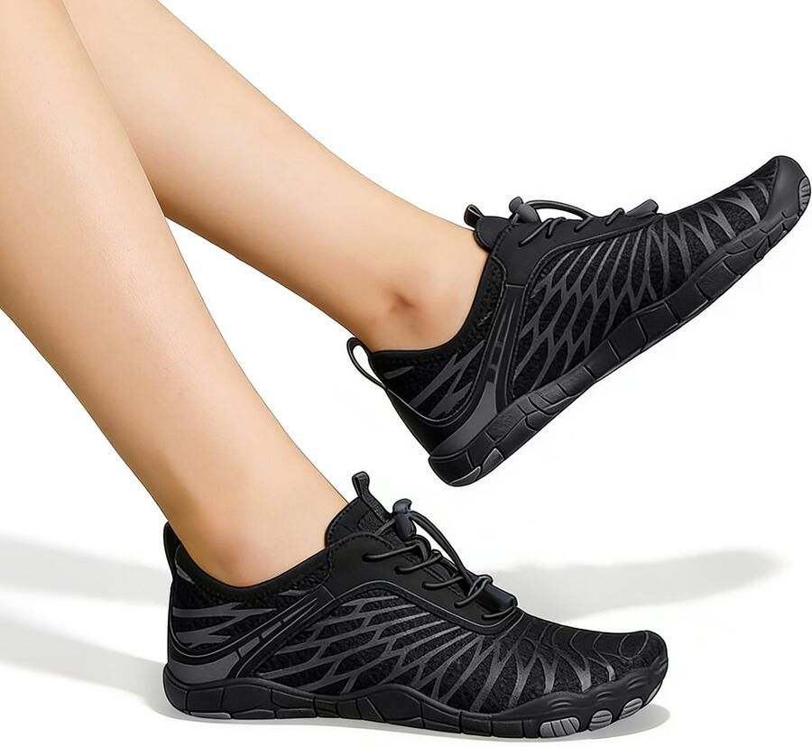 Unisex barefoot-schoenen — Maat L — Outdoor waterschoenen — Vijfvingerschoenen — Waadschoenen — Strandschoenen — Zwem- & fitnessschoenen — Fiets- & wandelschoenen — Trailrunning antislip outdoor — Stroomtrekking-schoenen — Duikschoenen