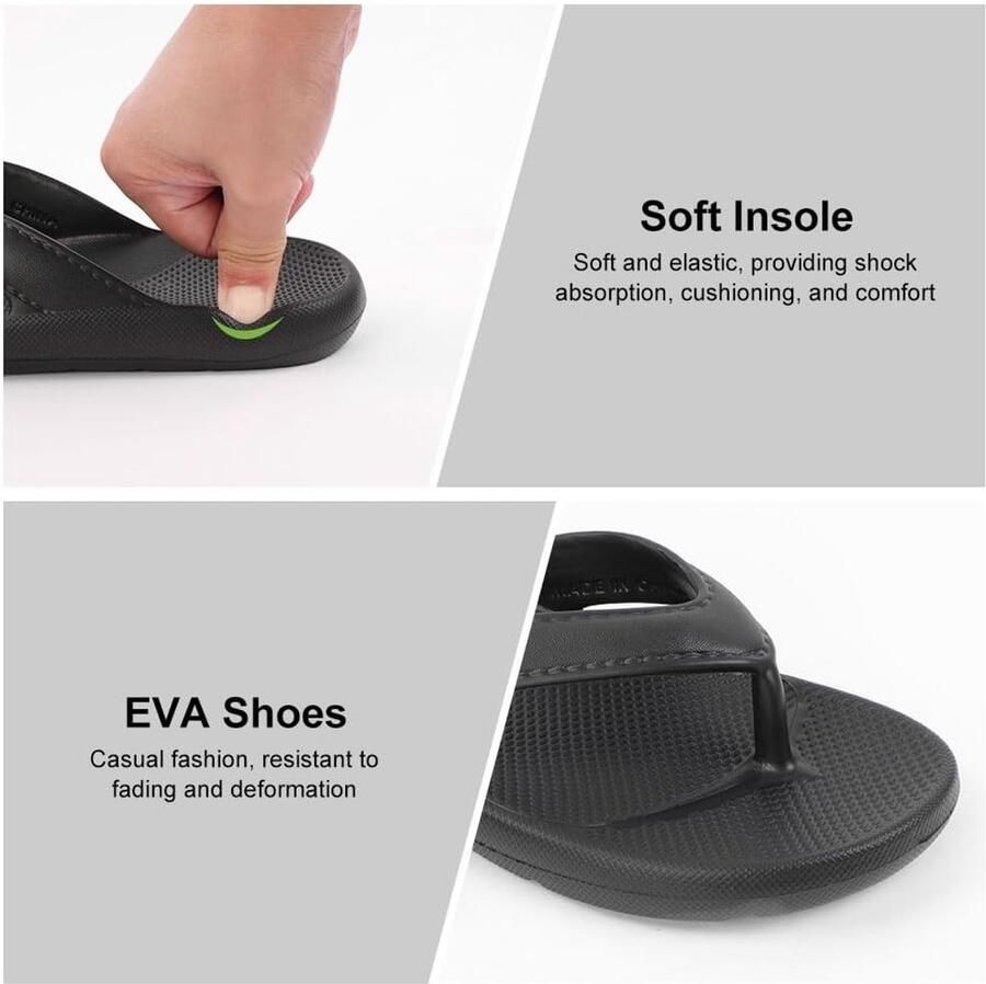 Unisex Teen Slippers met Tussentoe Separator voor Comfortabele Stranddagen en Yoga Activiteiten Antislip EVA Flip Flops voor Dames en Meisjes - Foto 1