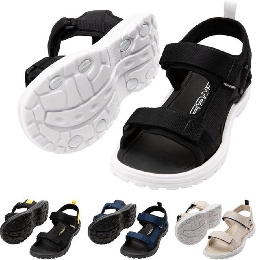 Unisex Watersandalen Zwart Wit Comfortabele Klittenband voor Strand en Zomer