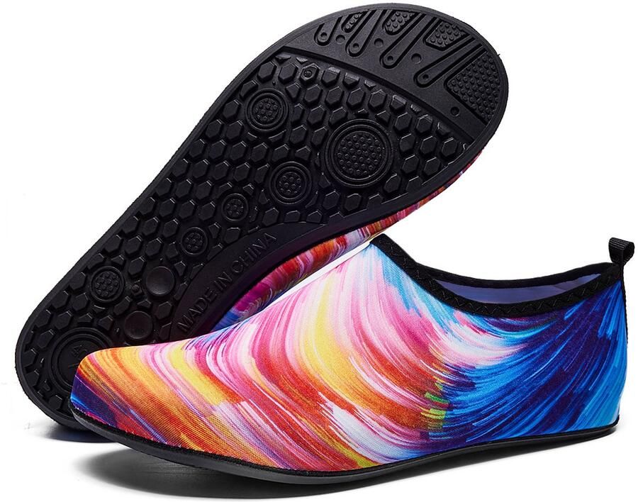 Unisex waterschoenen Antislip surfschoenen Lichtgewicht & zacht Blotevoetengevoel Geschikt voor snorkelen zwemmen en beachvolleybal roze